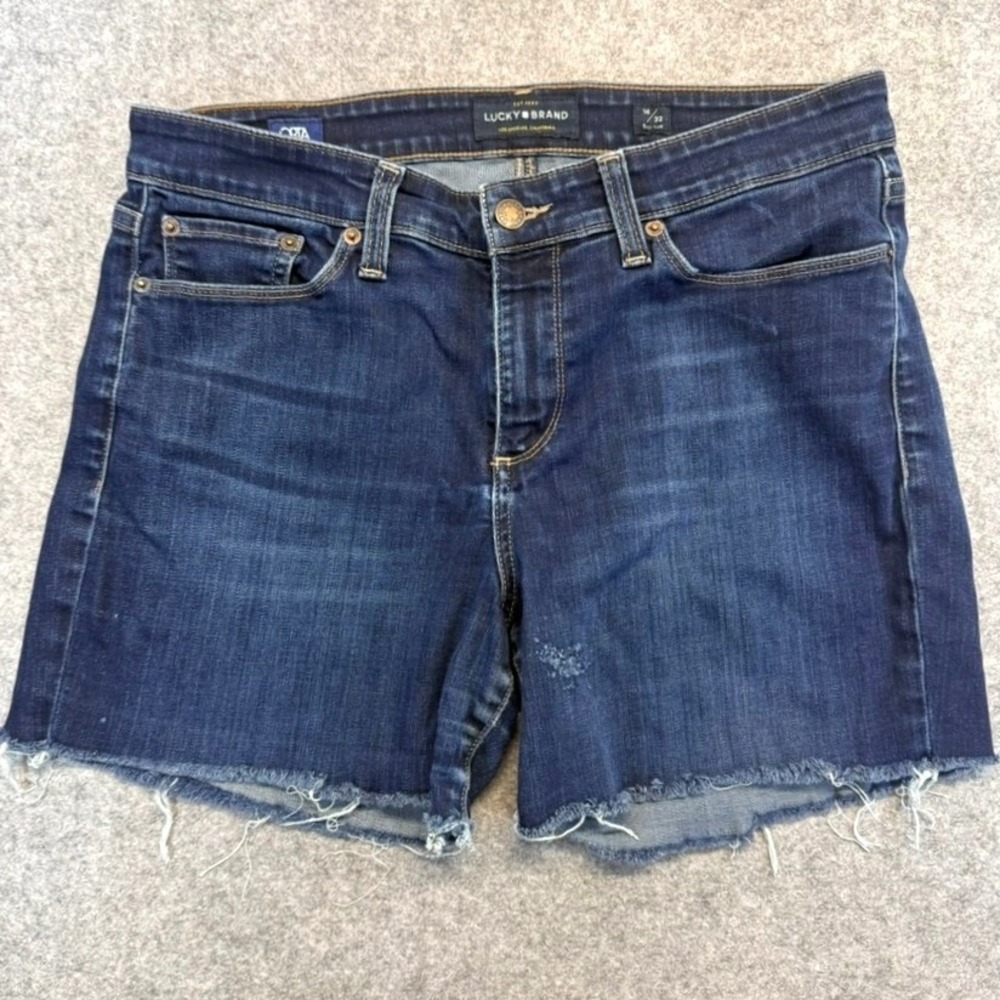 Lucky Brand Dark Blue Denim Jean Shorts